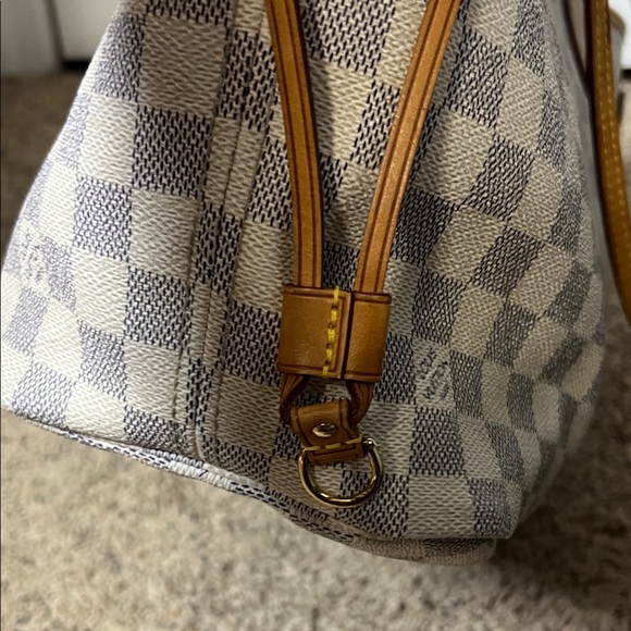 3346 Designer Checkered Tote Bag - Brown and Cream - Picture 3 of 13